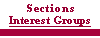 Button: Sections/Interest Groups; Links to lists & links for AAA Sections & Interest Groups